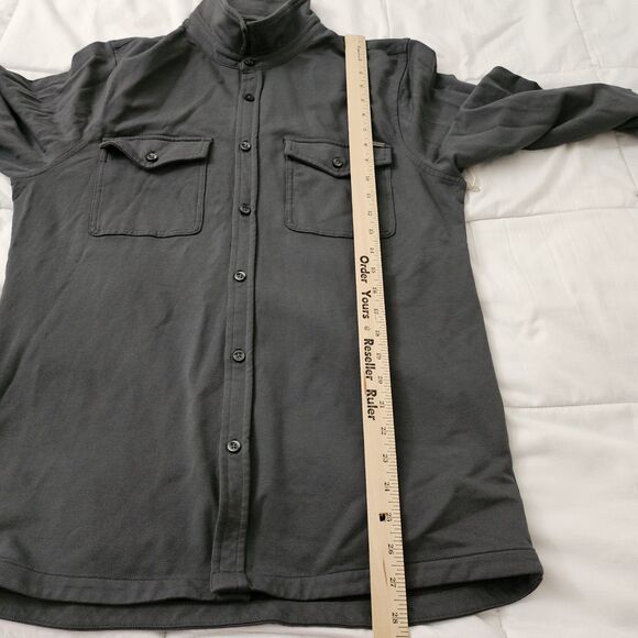 Vuori Shirt Boulevard Jacket Mens Medium Gray Button-Up Performance Shacket NWT‎ - Picture 9 of 10